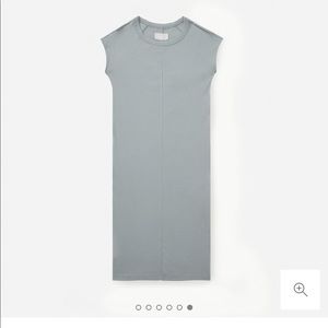 Everlane luxe cotton side slit tee dress